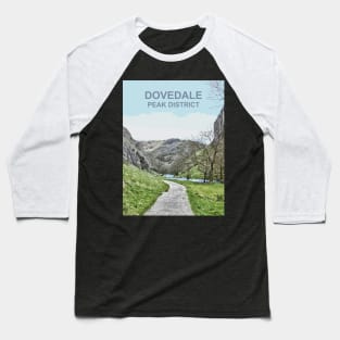 Dovedale, Peak District, Derbyshire art. English countryside. Baseball T-Shirt